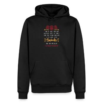 Ingenieur Student - Männer Premium Bio Hoodie - Schwarz - Vorne - Nico (187cm)