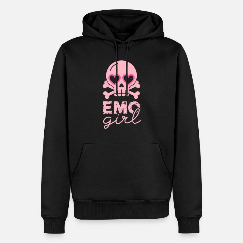 Emo Girl! - Männer Premium Bio Hoodie - Schwarz
