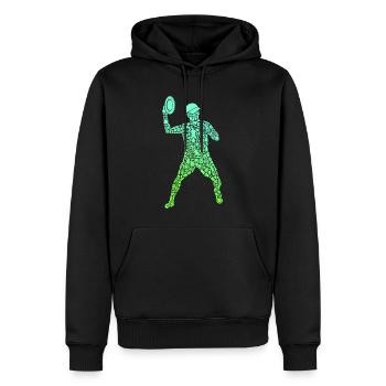 Disc Golf Spieler Symbole Jungen Discgolf - Männer Premium Bio Hoodie - Schwarz - Vorne - Nico (187cm)