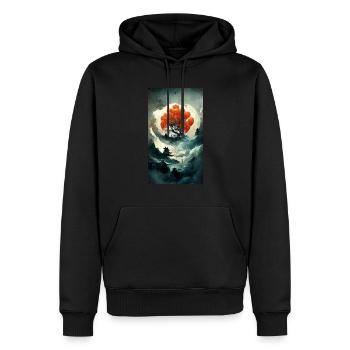 Tree Chinese - Men’s Premium Organic Hoodie - black - Front - Nico (187cm)
