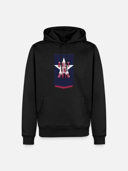Only in Ohio - Männer Premium Bio Hoodie - Schwarz
