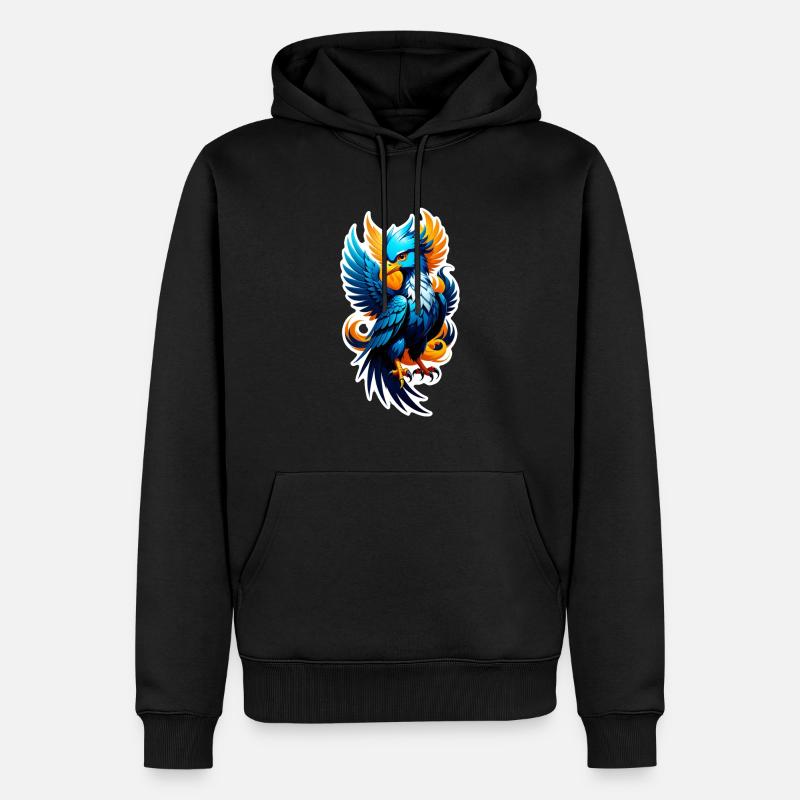 Phönix - Phönix - Feuervogel - Männer Premium Bio Hoodie - Schwarz
