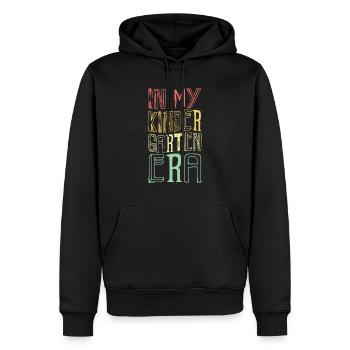 In My Kindergarten Era Groovy Back To School Teach - Men’s Premium Organic Hoodie - black - Front - Nico (187cm)