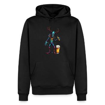 Wendigo / böser Geist / Besitzergreifend / Horror - Männer Premium Bio Hoodie - Schwarz - Vorne - Nico (187cm)