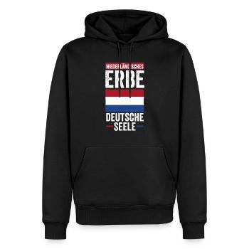 Pays-Bas Pays-Bas Pays-Bas - Sweat à capuche Premium bio Homme - noir - Devant - Nico (187cm)