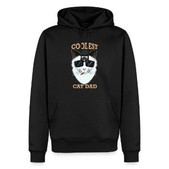 Coolest Cat Dad I Ragdoll Cat Dad I Ragdoll Cat - Männer Premium Bio Hoodie - Schwarz - Vorne - Nico (187cm)