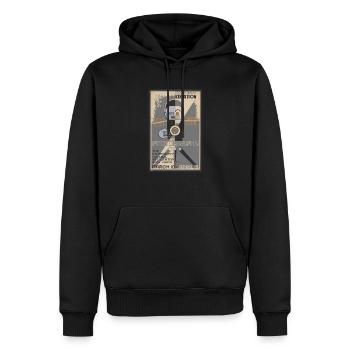 Alter Fotograf - Männer Premium Bio Hoodie - Schwarz - Vorne - Nico (187cm)