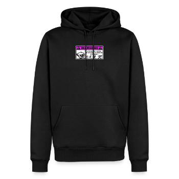 Turbo  - Sweat à capuche Premium bio Homme - noir - Devant - Nico (187cm)