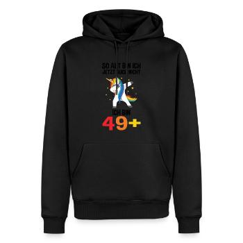 Geburtstag Geburtstagfeier fünfzig Jahre alt Gesch - Männer Premium Bio Hoodie - Schwarz - Vorne - Nico (187cm)
