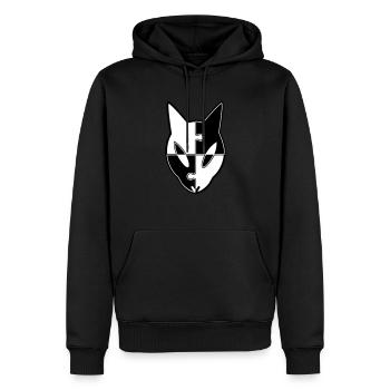 Puzzled Ekuroeil - Sweat à capuche Premium bio Homme - noir - Devant - Nico (187cm)