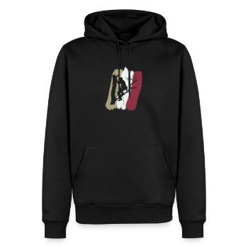 Climbing Tree Climbing Ascent - Men’s Premium Organic Hoodie - black - Front - Nico (187cm)