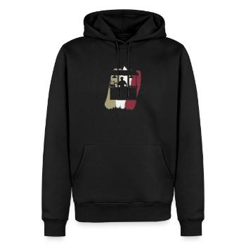 Imbisswagen Imbiss Mahlzeit - Männer Premium Bio Hoodie - Schwarz - Vorne - Nico (187cm)