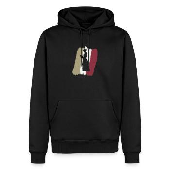 Lire le roman Bookworm - Sweat à capuche Premium bio Homme - noir - Devant - Nico (187cm)