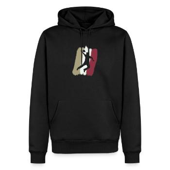 Cornhole Säcke Säckchen - Männer Premium Bio Hoodie - Schwarz - Vorne - Nico (187cm)