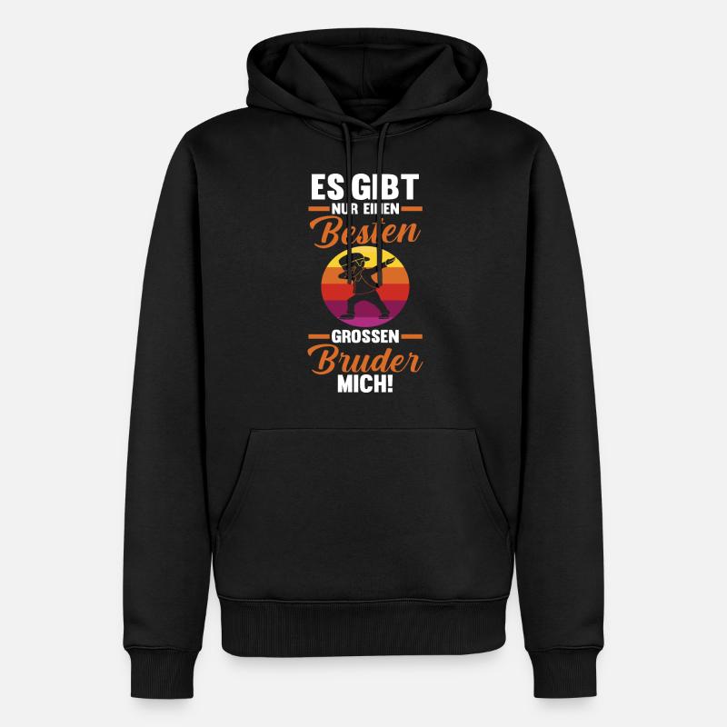 Dabbing Bester Bruder - Männer Premium Bio Hoodie - Schwarz