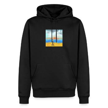 2 Sternmöwenreiter - Männer Premium Bio Hoodie - Schwarz - Vorne - Nico (187cm)