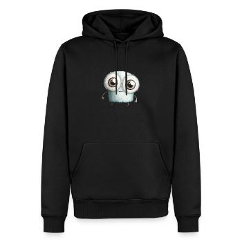 Mignon Monstre Aquarelle - Sweat à capuche Premium bio Homme - noir - Devant - Nico (187cm)