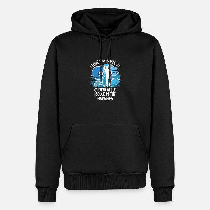 Boule Petanque Boccia Boules Schokolade - Männer Premium Bio Hoodie - Schwarz