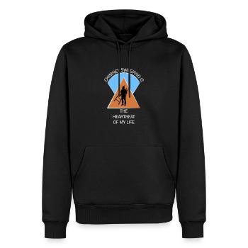 Schornsteinfeger Schlotfeger - Männer Premium Bio Hoodie - Schwarz - Vorne - Nico (187cm)