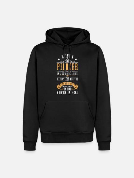 Profession Work Piercing Studio - Men’s Premium Organic Hoodie - black