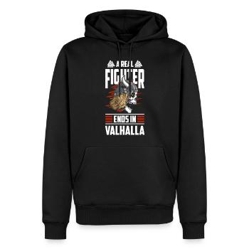 Wikinger Nordisch Mythologie - Männer Premium Bio Hoodie - Schwarz - Vorne - Nico (187cm)