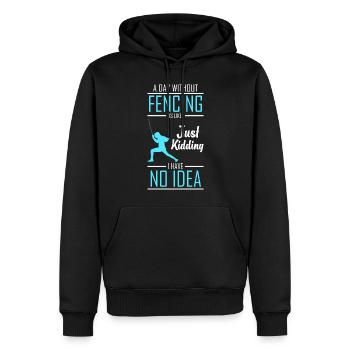 Fechten Säbel En Garde Florett - Männer Premium Bio Hoodie - Schwarz - Vorne - Nico (187cm)