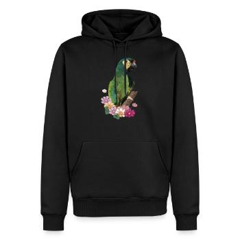 Das Maracanã - Männer Premium Bio Hoodie - Schwarz - Vorne - Nico (187cm)