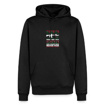 Accessoires de tir à longue distance, Cadeau de Noël - Sweat à capuche Premium bio Homme - noir - Devant - Nico (187cm)
