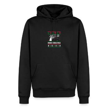 1911 Zubehör 1911 .45 ACP Sportschießen IPSC - Männer Premium Bio Hoodie - Schwarz - Vorne - Nico (187cm)