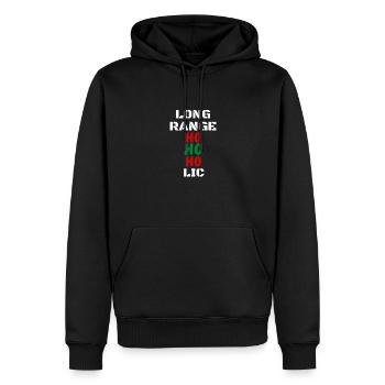 Zubehör für das Schießen auf große Entfernungen Sportschießen - Männer Premium Bio Hoodie - Schwarz - Vorne - Nico (187cm)
