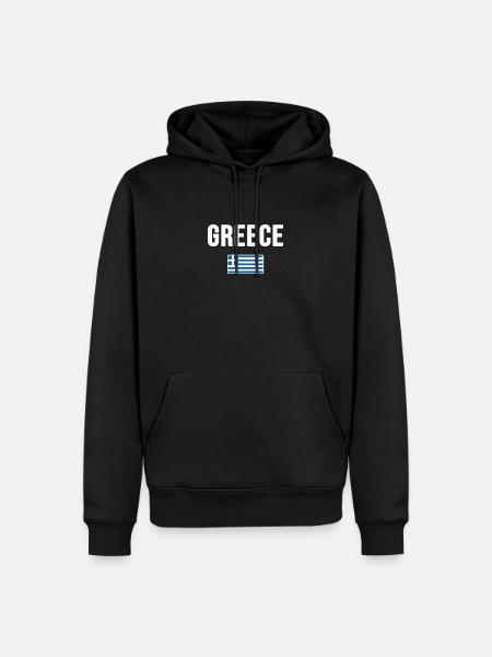 Greece - Men’s Premium Organic Hoodie - black
