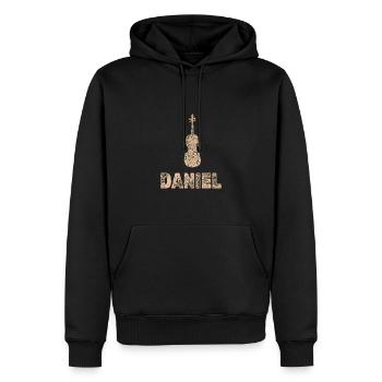 Daniel as viola - Men’s Premium Organic Hoodie - black - Front - Nico (187cm)