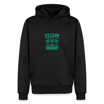 Motorcycle Motocross Bike Racing Motorsport - Men’s Premium Organic Hoodie - black - Front - Nico (187cm)
