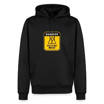 Lost Place Hunter Urbexer Cadeau - Sweat à capuche Premium bio Homme - noir - Devant - Nico (187cm)
