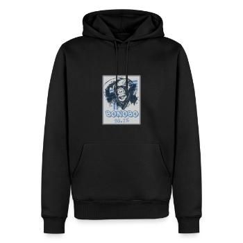 Lustiges Affe Schimpanse DNA - Männer Premium Bio Hoodie - Schwarz - Vorne - Nico (187cm)