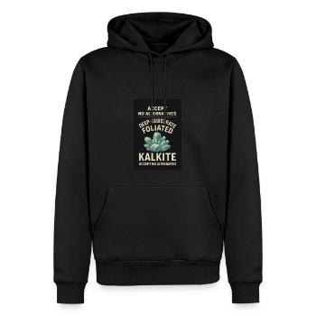 Accept No Alternatives - Men’s Premium Organic Hoodie - black - Front - Nico (187cm)