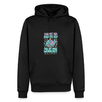 Diamond Painting? Das ist mein Workout - Männer Premium Bio Hoodie - Schwarz - Vorne - Nico (187cm)