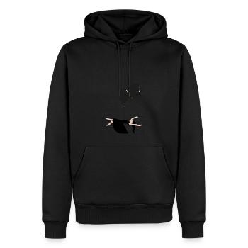 Luftballon - Männer Premium Bio Hoodie - Schwarz - Vorne - Nico (187cm)