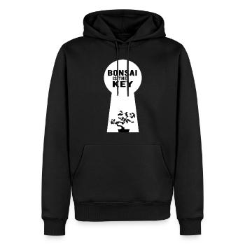 Bonsaï Shohin Bonsaï Spectacle de Bonsaï Yamadori - Sweat à capuche Premium bio Homme - noir - Devant - Nico (187cm)