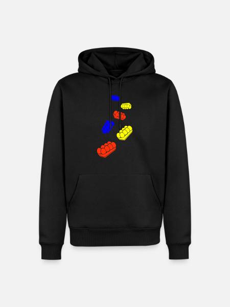 Eier symbol - Männer Premium Bio Hoodie - Schwarz