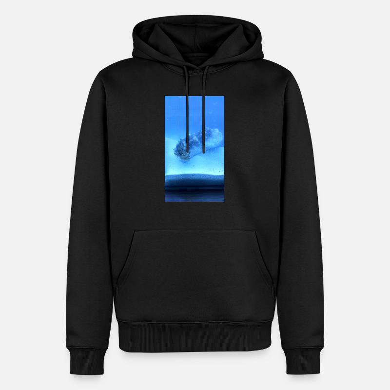 See Walze - Männer Premium Bio Hoodie - Schwarz