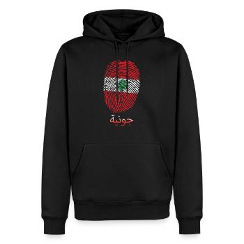 JOUNIEH Libanese Libanon Libanesin Libanesisch - Männer Premium Bio Hoodie - Schwarz - Vorne - Nico (187cm)