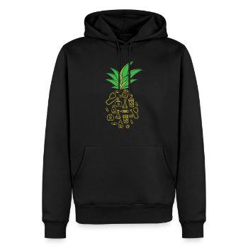 Reserved for the pharmacist pharmacy husband Ehef - Men’s Premium Organic Hoodie - black - Front - Nico (187cm)