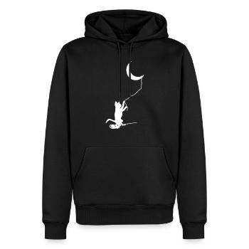 Hund Chien - Sweat à capuche Premium bio Homme - noir - Devant - Nico (187cm)