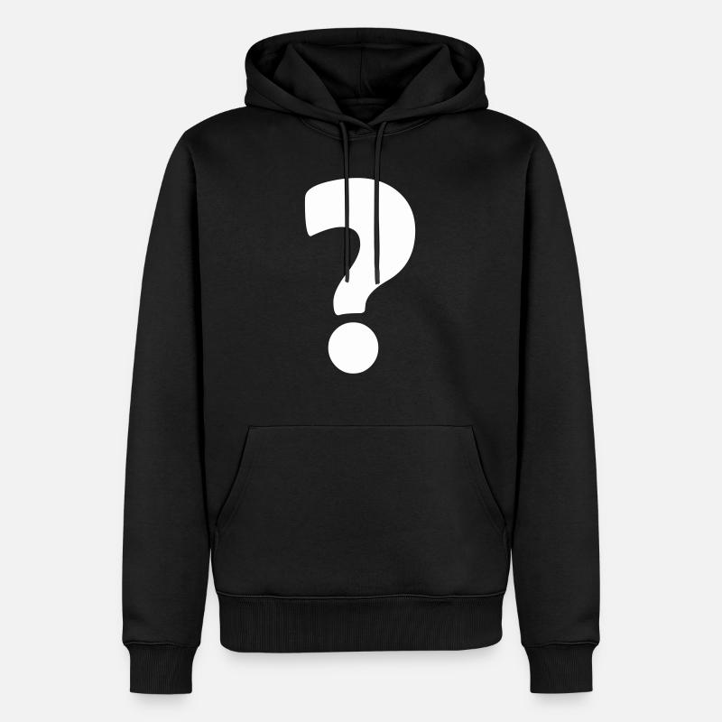 Point d’interrogation 1 - Sweat à capuche Premium bio Homme - noir