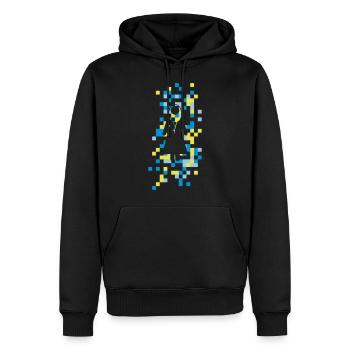 nonne kloster - Männer Premium Bio Hoodie - Schwarz - Vorne - Nico (187cm)