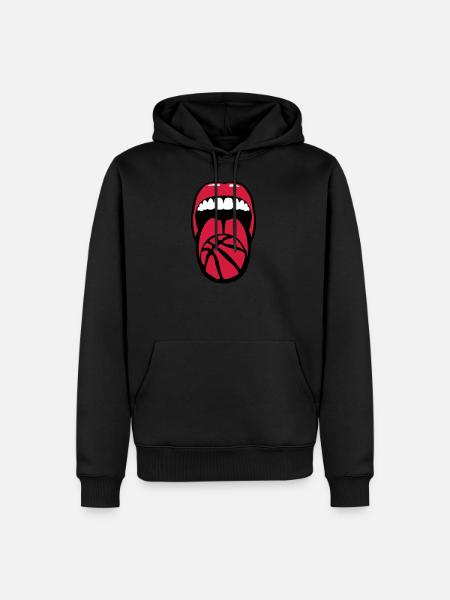 basketball pulls language language mouth - Men’s Premium Organic Hoodie -