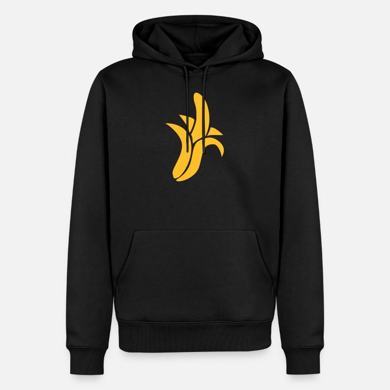 Banane - Männer Premium Bio Hoodie - Schwarz