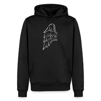 Engelsflügel Flügel Engel weiß - Männer Premium Bio Hoodie - Schwarz - Vorne - Nico (187cm)