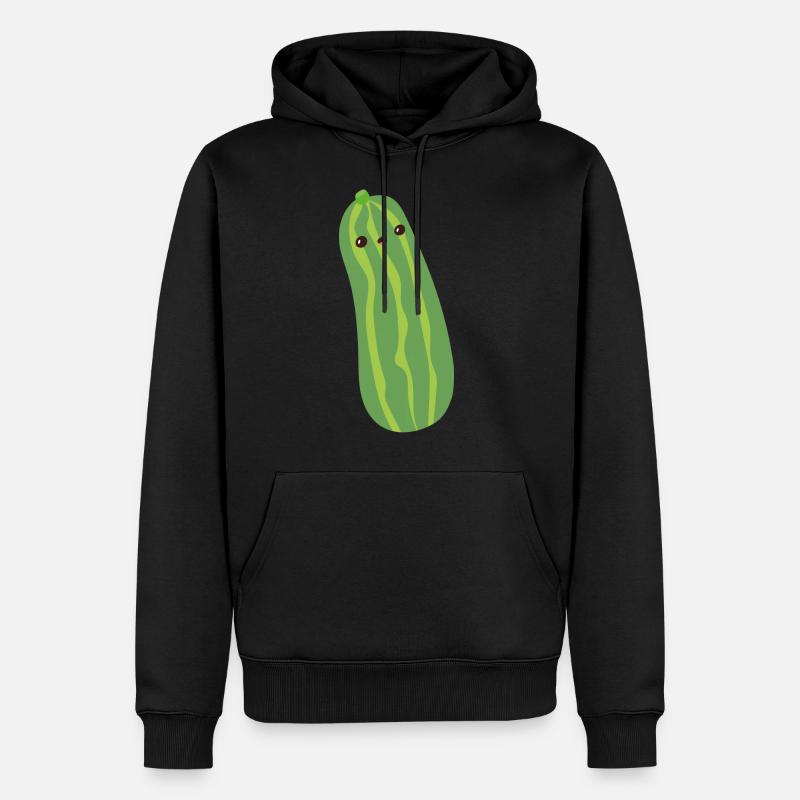 concombre - Sweat à capuche Premium bio Homme - noir